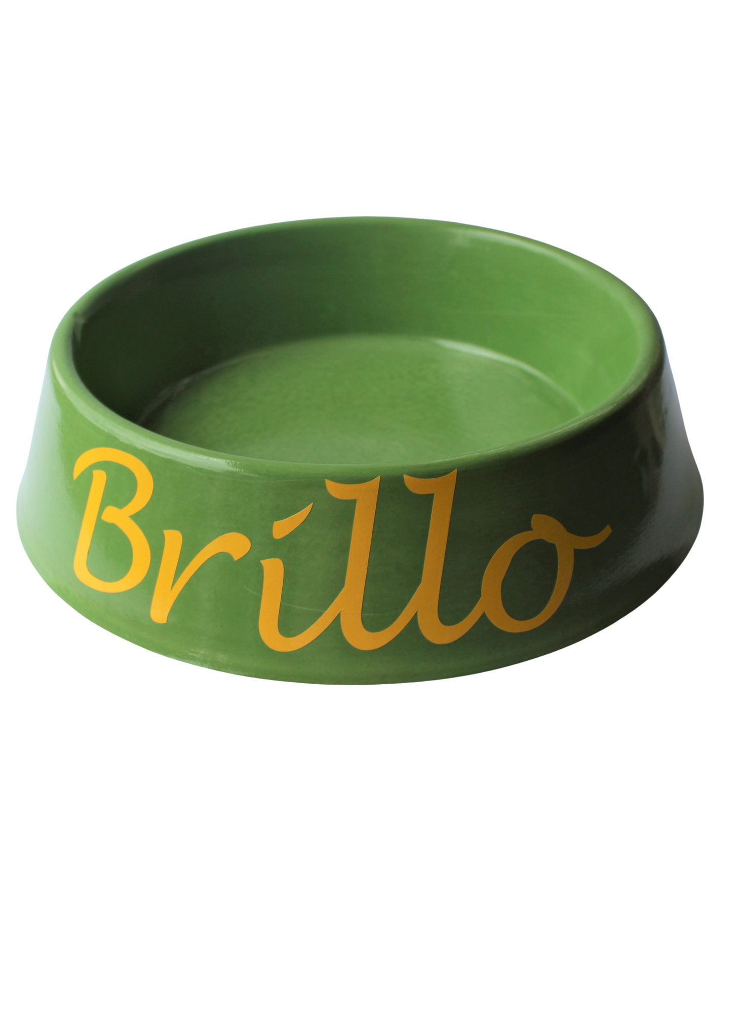 Heavy Concrete No-Spill Pet Bowl: Customizable with Vinyl Personalization