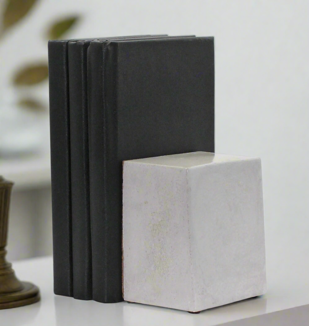 Modern Concrete Bookends - 16 Color Options Available