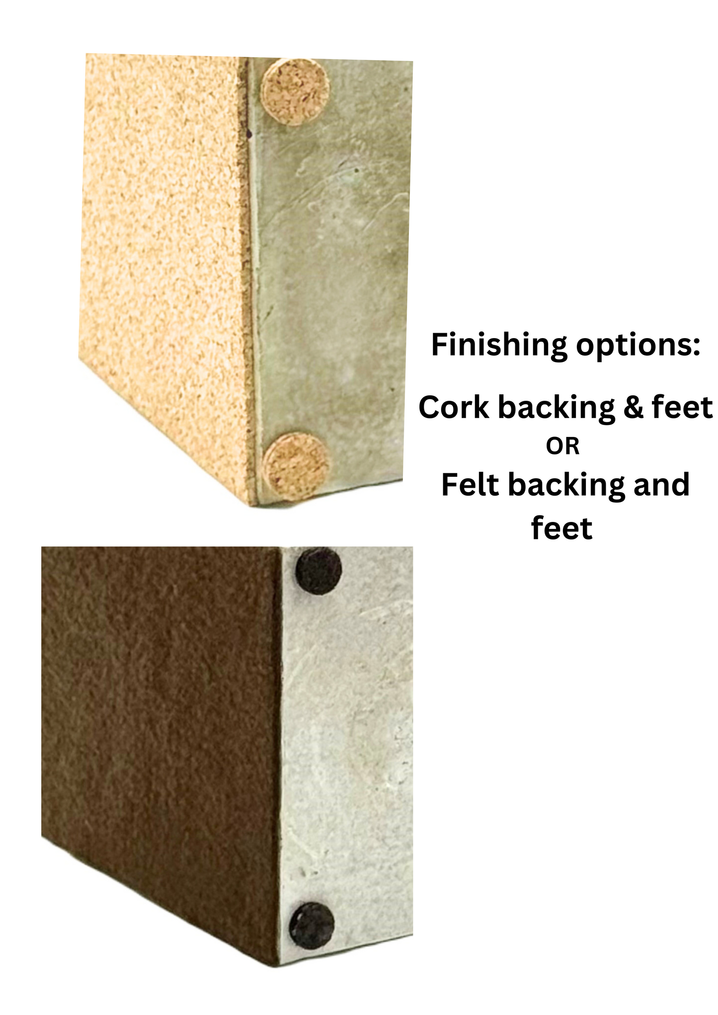 Modern Rustic Concrete Bookends – Custom Color & Base Options (Single or Pair)
