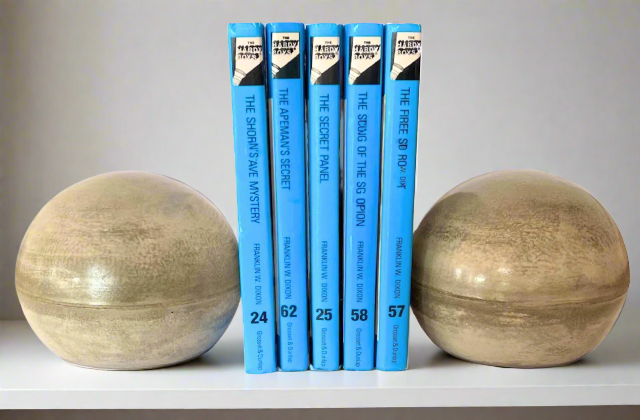 Concrete Spherical Orb Bookend, Doorstop & Heavy Paperweight – Modern Minimalist Décor