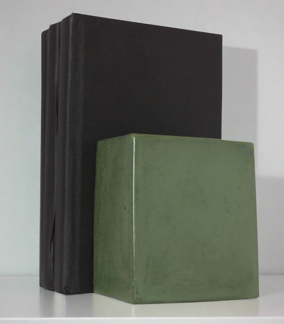 Modern Concrete Bookends - 16 Color Options Available