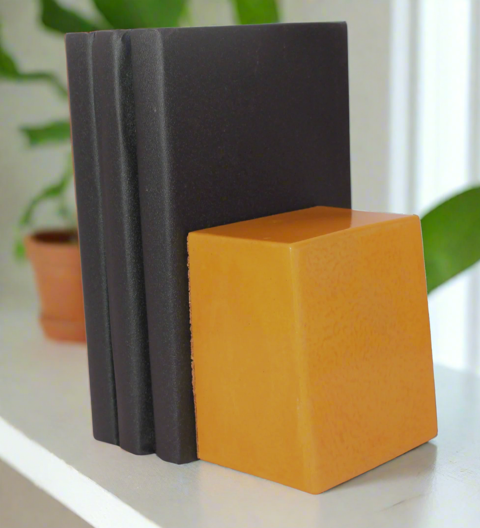 Modern Concrete Bookends - 16 Color Options Available