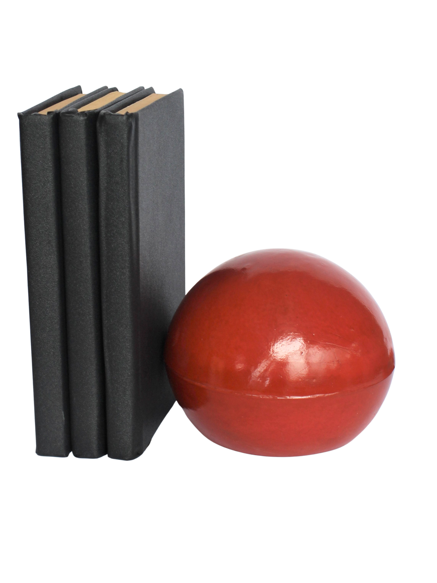 Heavy Dome Concrete Spherical Bookend | Modern Minimalist Doorstop; Paperweight | Handcrafted Home Decor Accessory