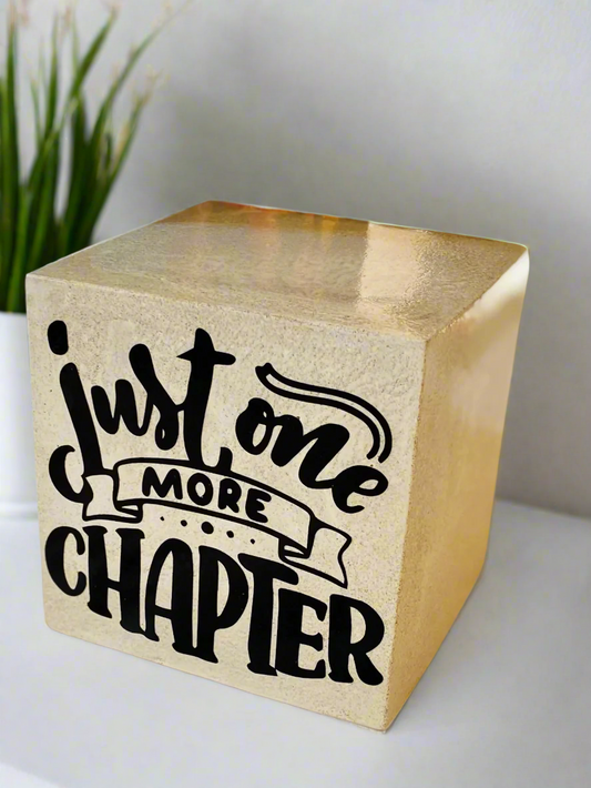 Personalized Concrete Bookend – Fun, Heavy & Customizable for Book Lovers