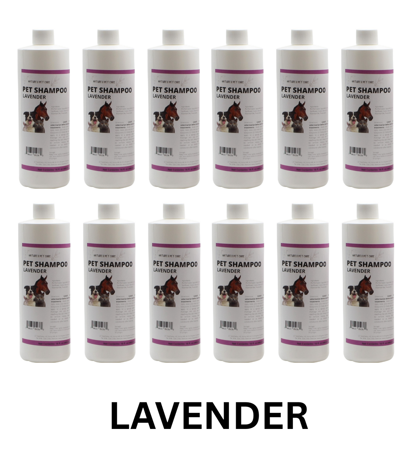 Wholesale Natural Pet Shampoo - Lot of 12 Units | Eco-Friendly Castile Dog, Cat and Pet Shampoo